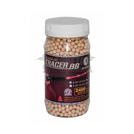 Шары трассерные G&G Tracer 0,20 г, 2400 штук (красные) G-07-212